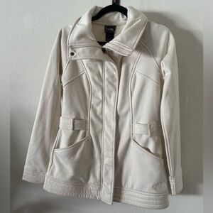 North Face Fleece Jacket Ivory Cream Rare Womens Small